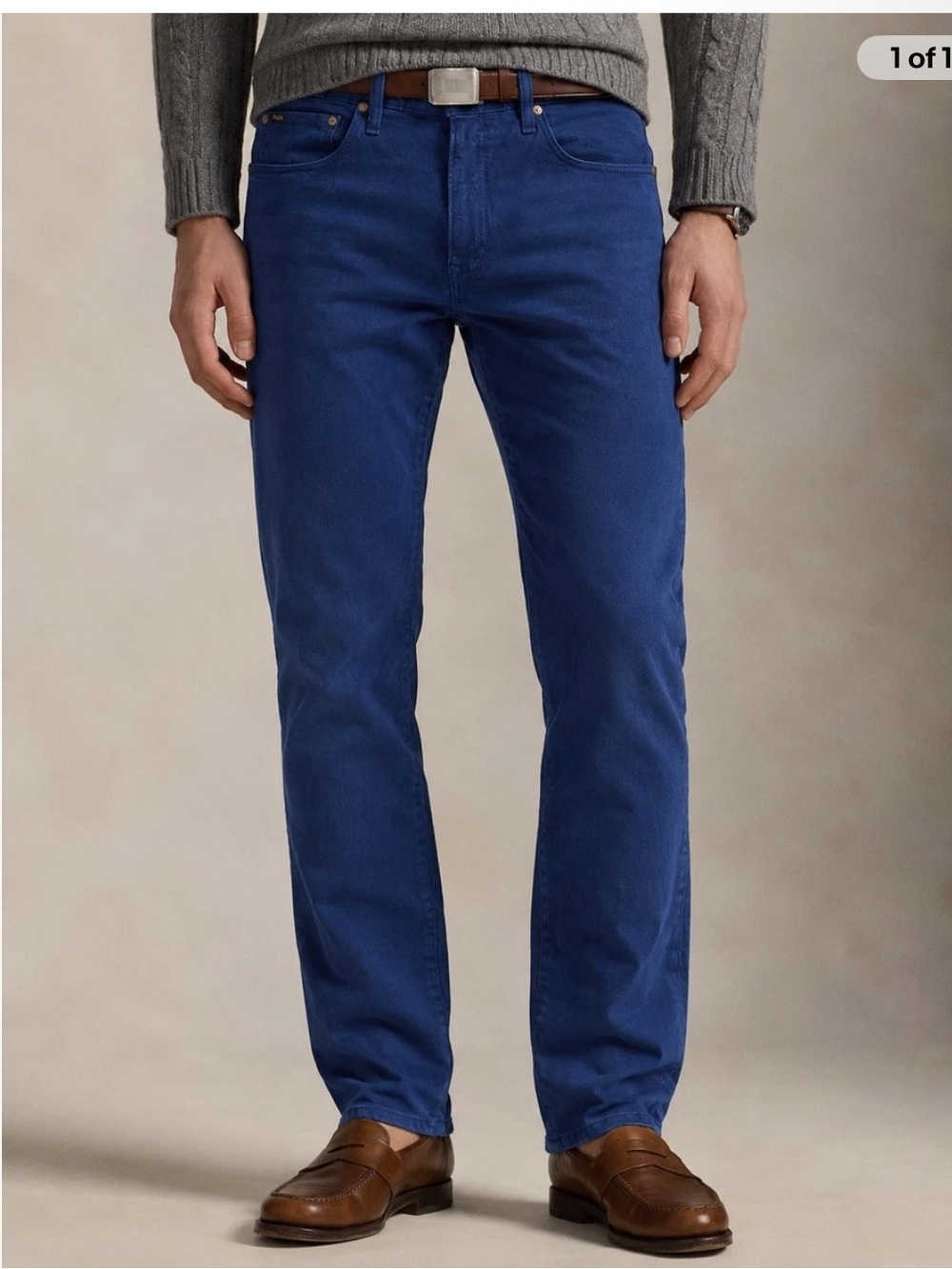 Polo by Ralph Lauren Men's Straight Jeans in Royal Blue
